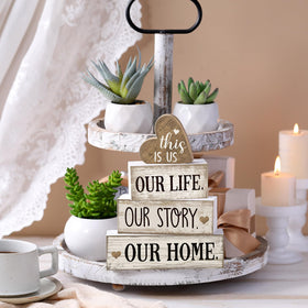 Conelist housewarming gift wood sign offers thoughtful welcome touch.