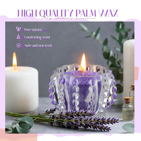 Conelist purple lavender beads for customizable color and scent DIY options.