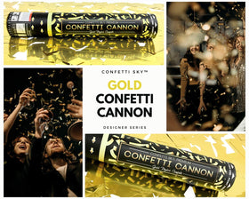 Confetti Sky celebration moment with friends creating lasting memories.