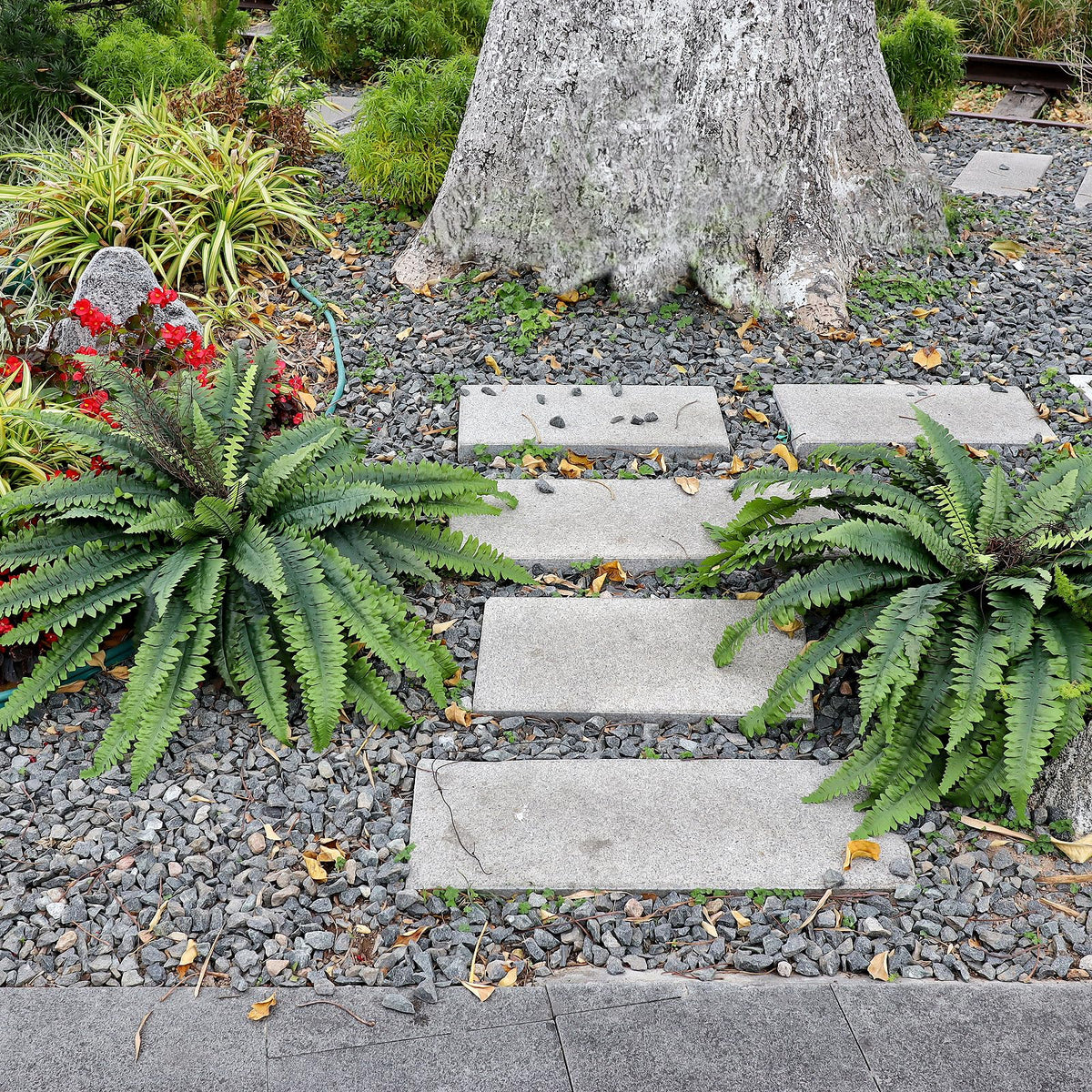 CongfuHepMui outdoor porch decor with waterproof and UV-resistant fern.