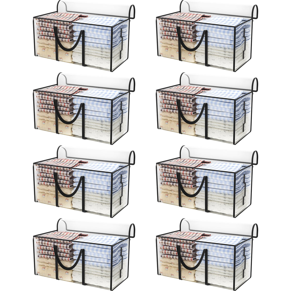 CONGREGATE 8-pack heavy-duty moving bags folded for compact storage