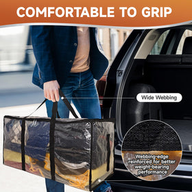 CONGREGATE reinforced handles tolerate heavy loads during moving