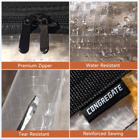 CONGREGATE semi-transparent PP design lets you see contents at a glance