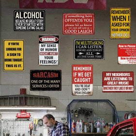 CONHUIDF Basement pub decor tin signs for basement walls