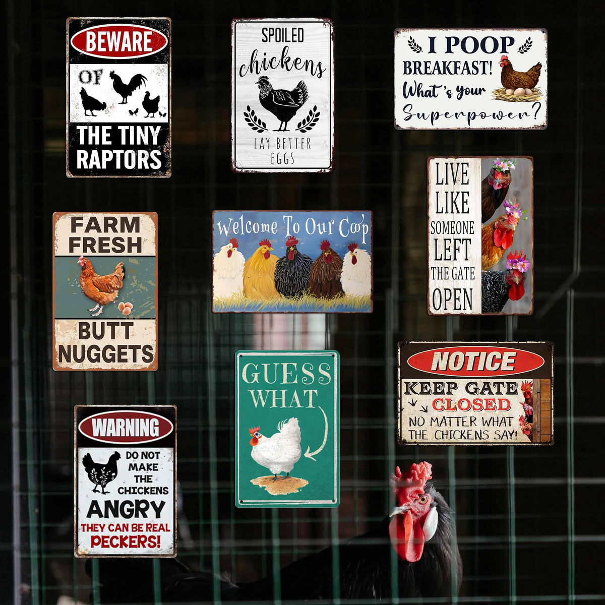 CONHUIDF versatile country sign collection for indoors or outdoors