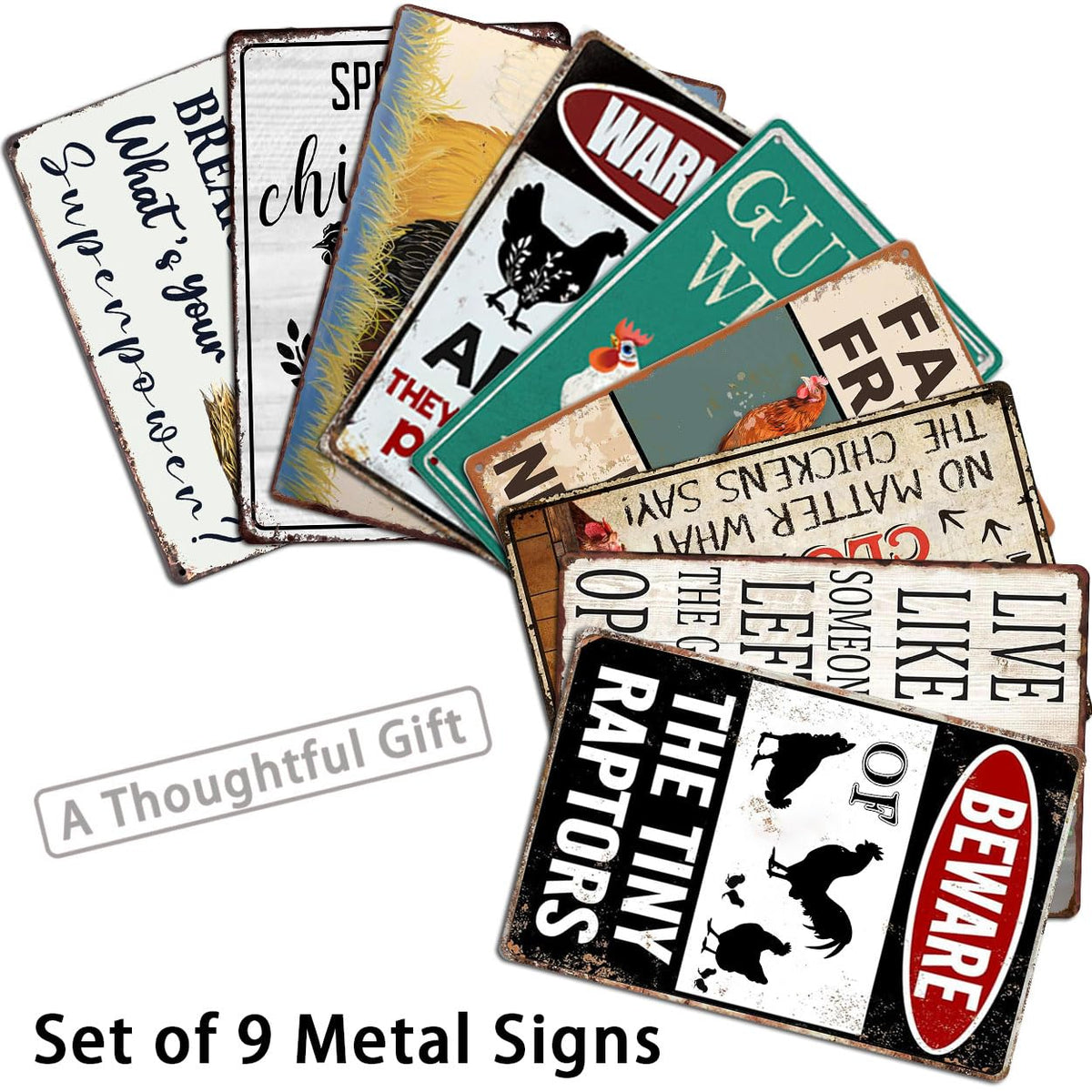 CONHUIDF vintage farmhouse 8x12 sign design for fence displays