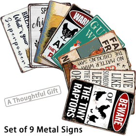CONHUIDF vintage farmhouse 8x12 sign design for fence displays
