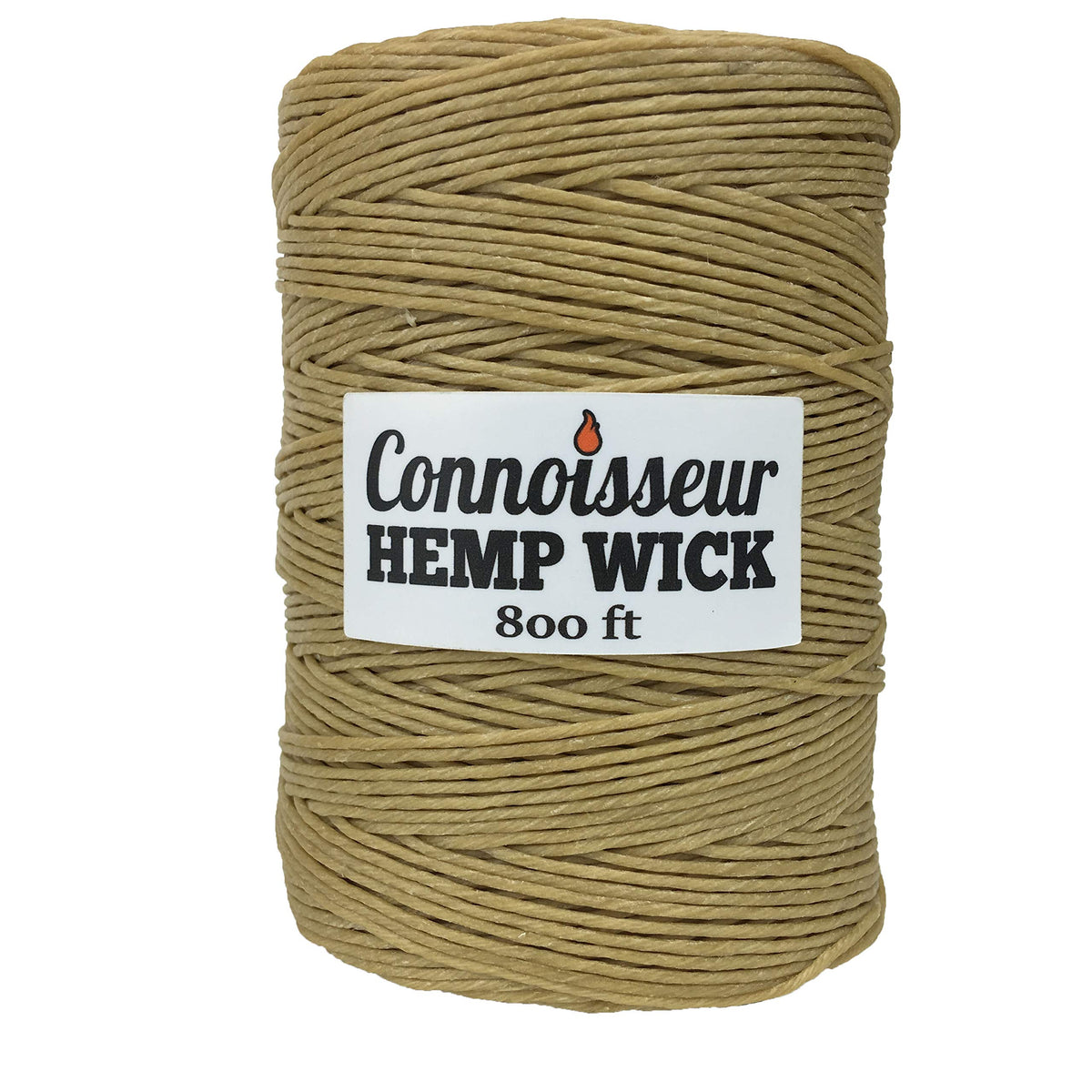 Connoisseur's Hemp Wick spool 800ft for long-lasting DIY candle projects