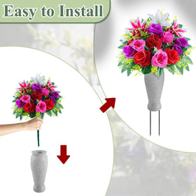 Consevisen easy-installation design with extended spike and locking mechanism.