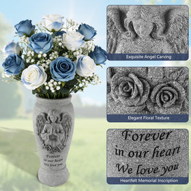 Consevisen cemetery vase bottom drainage holes prevent water buildup and keep flowers fresh.