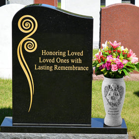 Consevisen angel-themed vase adds a graceful memorial touch to gardens and graves.