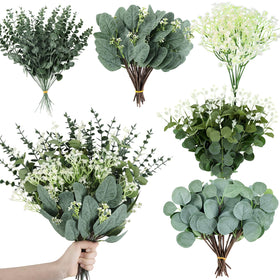 Consevisen eucalyptus stems style A for luxury wedding bouquets and centerpiece styling.