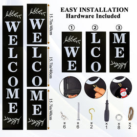 Consevisen welcome sign outdoor use demonstrates weather-ready porch decoration.