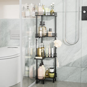 Consumest corner caddy dimensions 9.45 by 9.45 by 43.27 inches fit tight niches