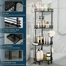 Consumest caddy drainage holes prevent water buildup for cleaner shelves