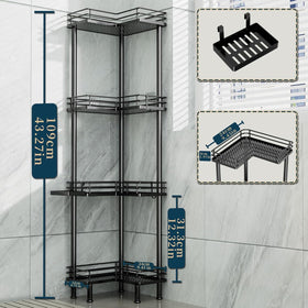 Consumest corner shower caddy quick assembly ships with clear instructions