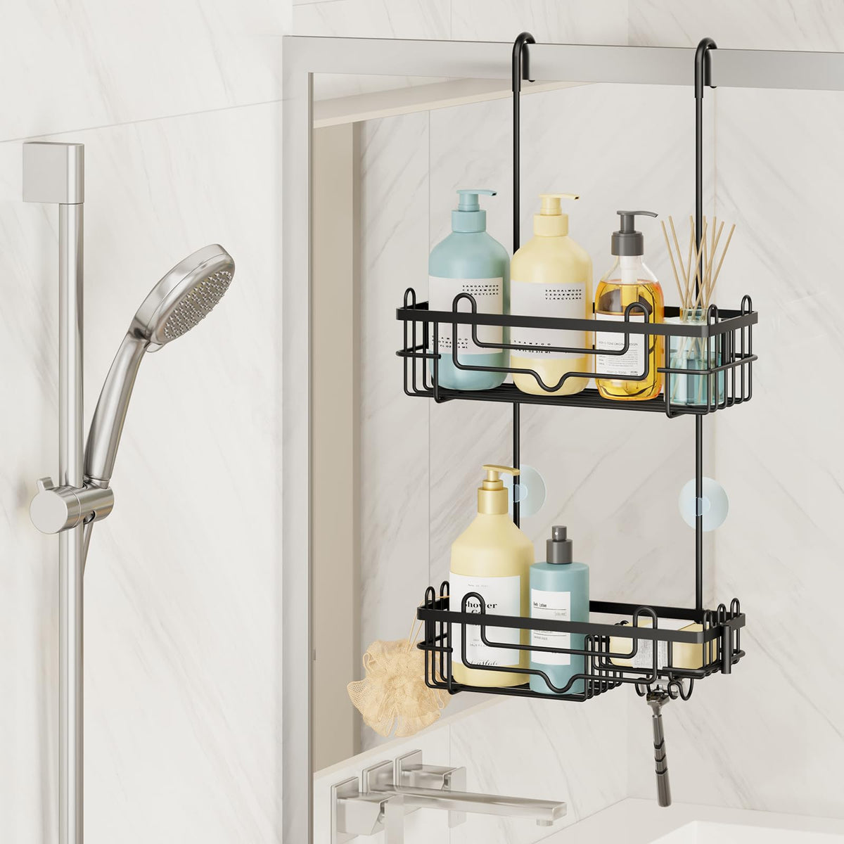 Consumest no-drill installation works in apartments and rentals without tools.