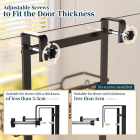 Consumest over-door installation requires no drilling, ideal for renters.