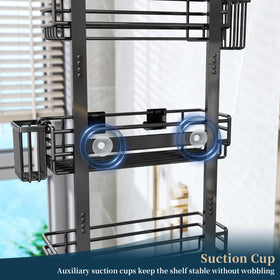 Consumest rustproof stainless steel caddy designed for humid bathrooms.