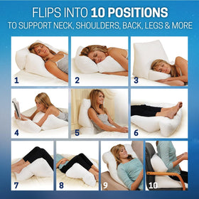 Contour Flip Pillow dorm-pillow setup offers portable comfort for study breaks.