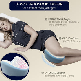 Contour Legacy ergonomic crescent shape cradles legs for comfort
