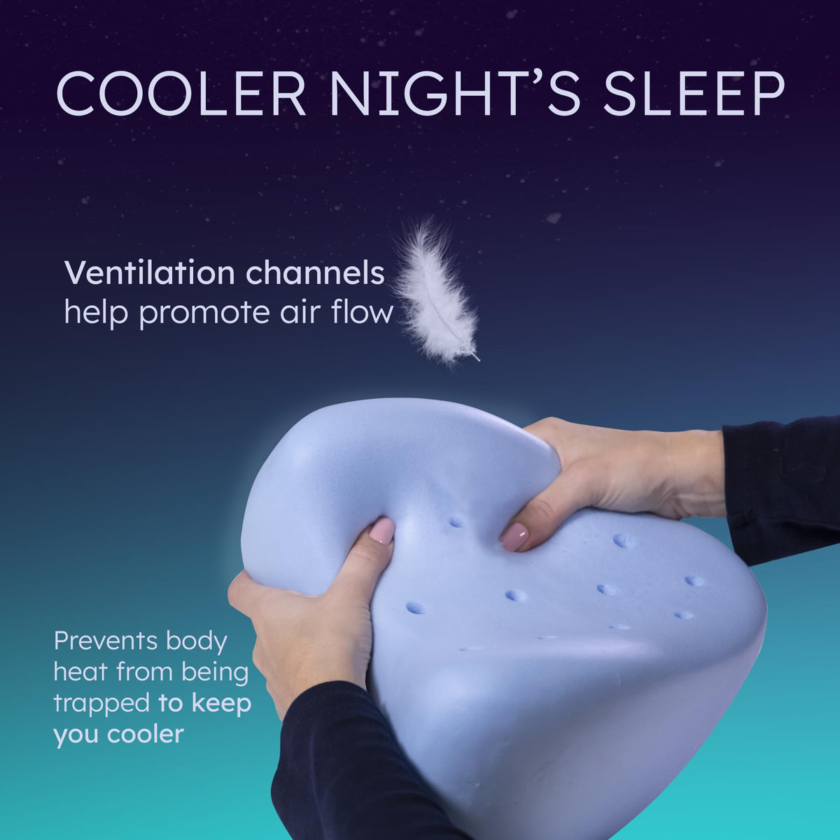 Contour Legacy leg pillow crescent ergonomic design for comfort.