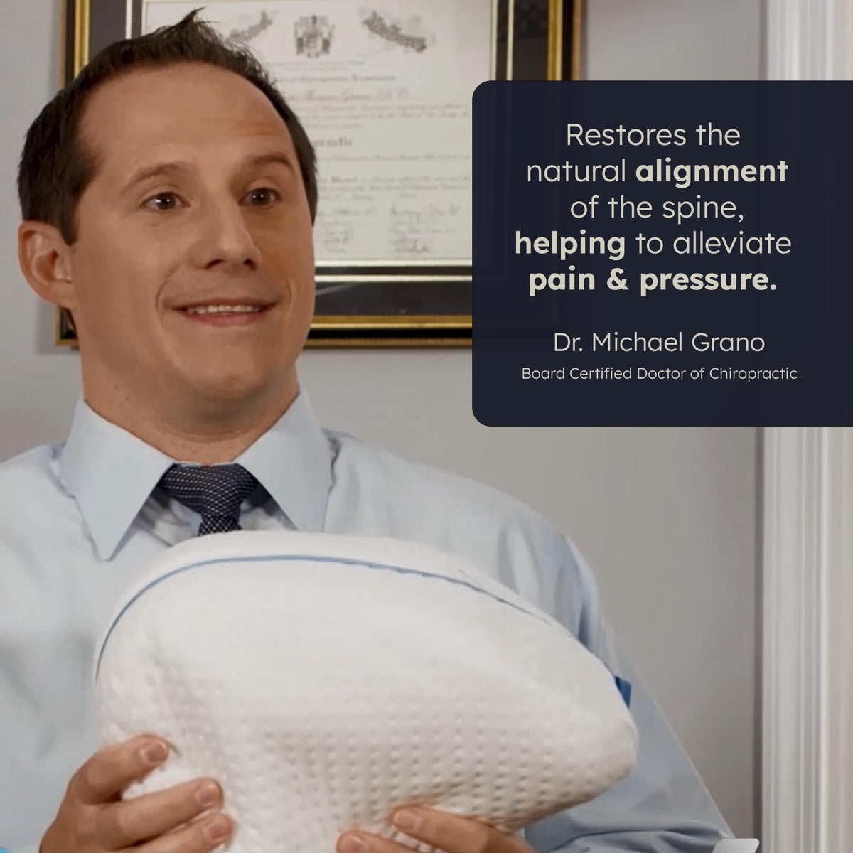 Contour Legacy leg pillow ergonomic design supports natural sleep position.