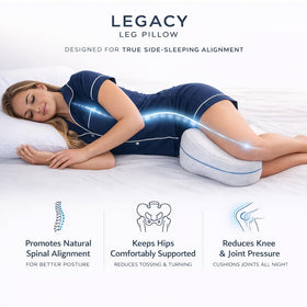 Contour Legacy leg pillow supports legs and knees for proper alignment.