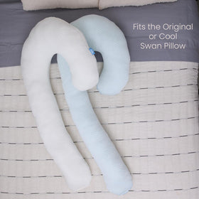Contour Swan Pillowcase breathable fabric helps you stay cooler at night.