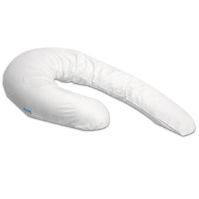 Contour Swan Pillowcase zipper enclosure shows easy on/off access.