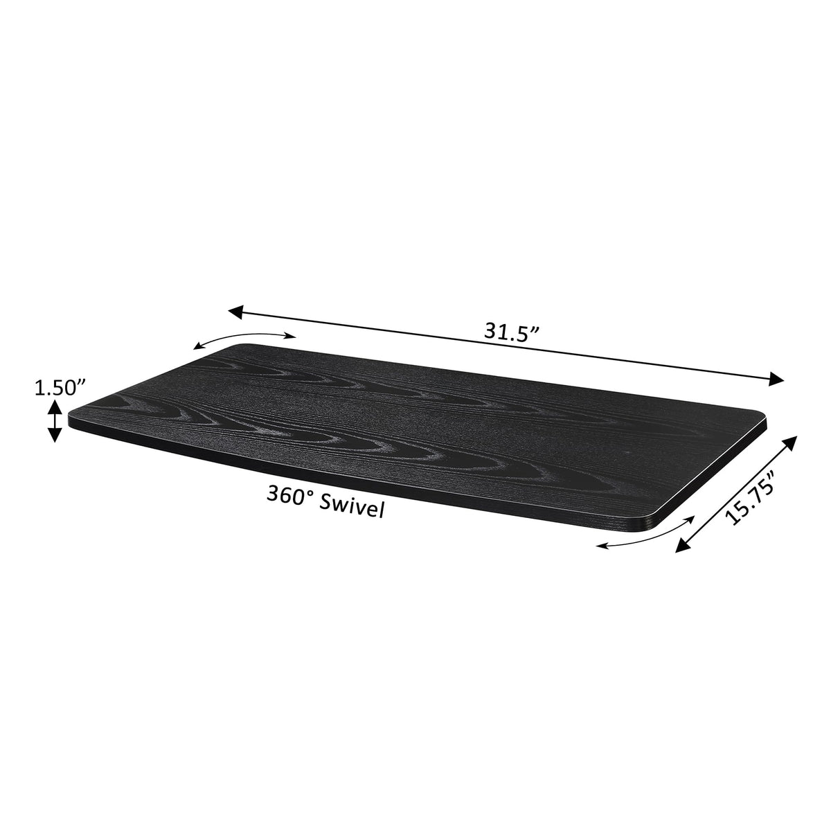 Designs2Go XL swivel riser base dimensions for stable placement