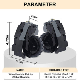 Coodss right drive wheel module for Roomba i7+ delivers smooth movement on hard floors