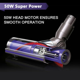 Coodss turbo cleaning head removes dust from tight spaces