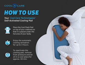 Cooling pad gel recharging after use for continuous comfort.