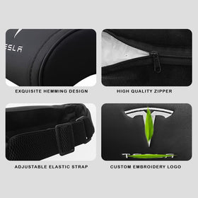 CoolKo headrest fits Model S X 3 Y and Cybertruck for comfortable commutes.