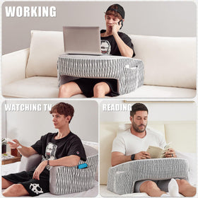 cooloo8 Lap Desk Pillow with flat desktop surface for on-bed work