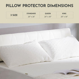 CoolShields hypoallergenic-dust pillow protector helps reduce allergen exposure.
