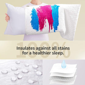 CoolShields King pillow protector features an auto lock zipper for secure coverage