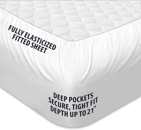 COONP California King topper on bed layout showing easy integration with existing setup