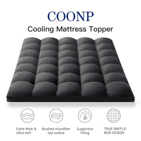 COONP King Pillowtop closeup highlights soft cushioned surface and comfort.