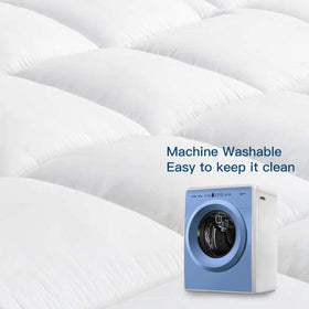 COONP twin topper fits 8-21 inch mattresses securely.