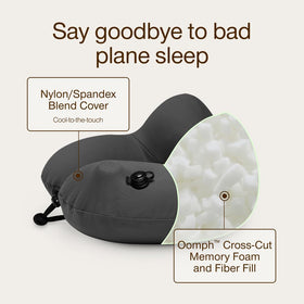 Coop Home Goods AirJustable neck pillow cooling cover stays cool to touch.