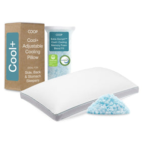Coop Home Goods Cool Plus Pillow cover closeup highlighting breathable fabric for cooler sleep