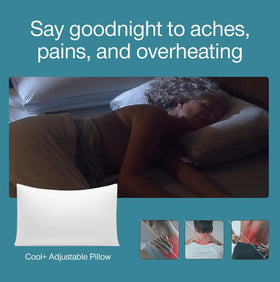 Coop Home Goods Cool Plus Pillow memory-foam blend supports neck and back comfort with cooling