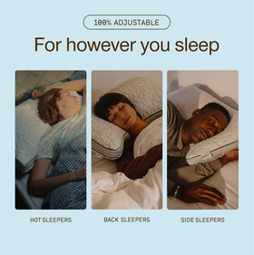 Coop Home Goods Eden Crescent gel-infused memory foam promotes airflow and cooling.