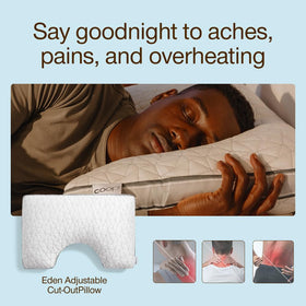 Removable cover with gusset keeps fill evenly distributed night after night.