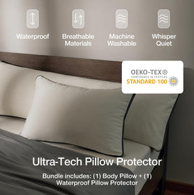 Memory foam core contours to the body for side sleepers using Coop Home Goods pillow.