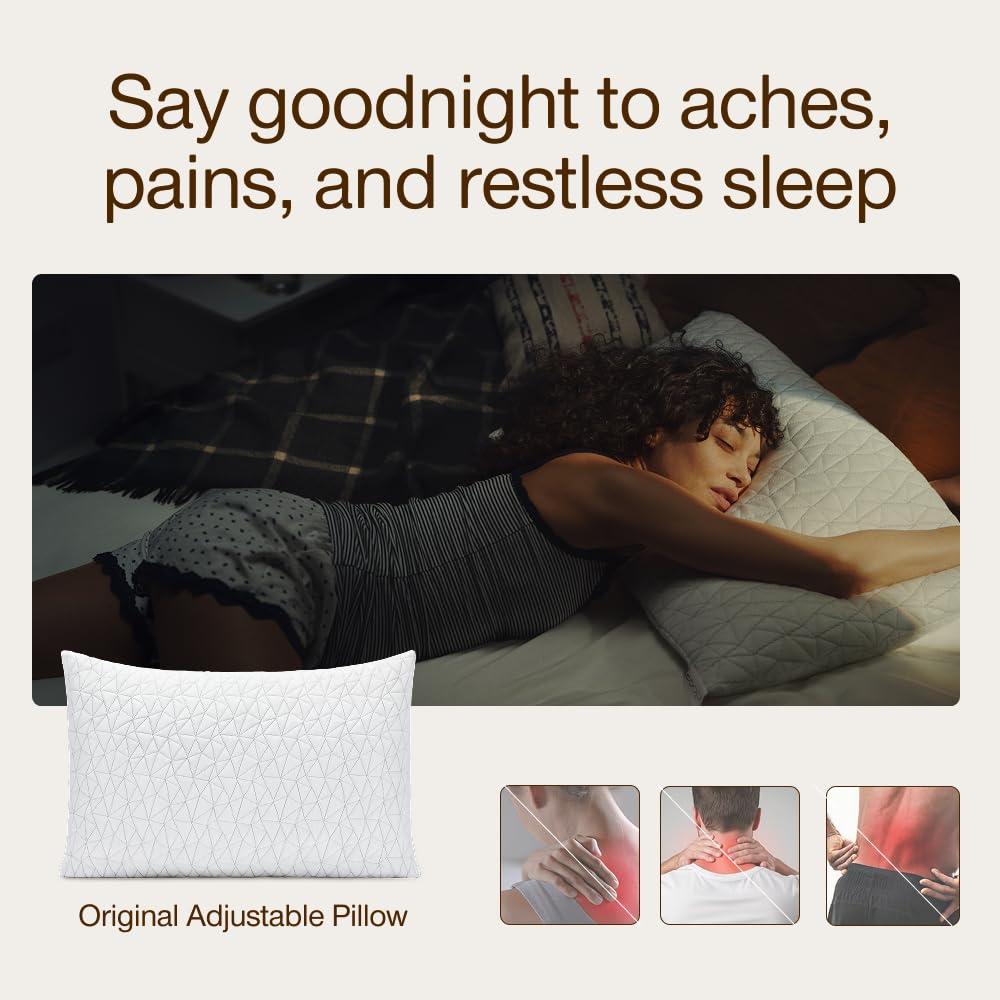 Coop Home Goods Original Pillow adjustable fill bag for custom loft and firmness