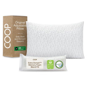 Coop Home Goods Original Pillow cover texture showing breathable softness for cooler nights