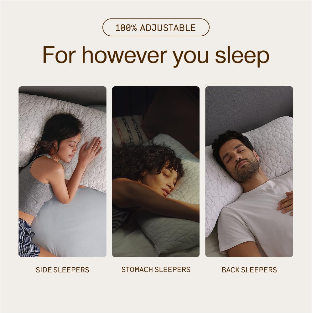 Coop Home Goods Original Pillow memory-foam blend core, offering plush, adaptive support
